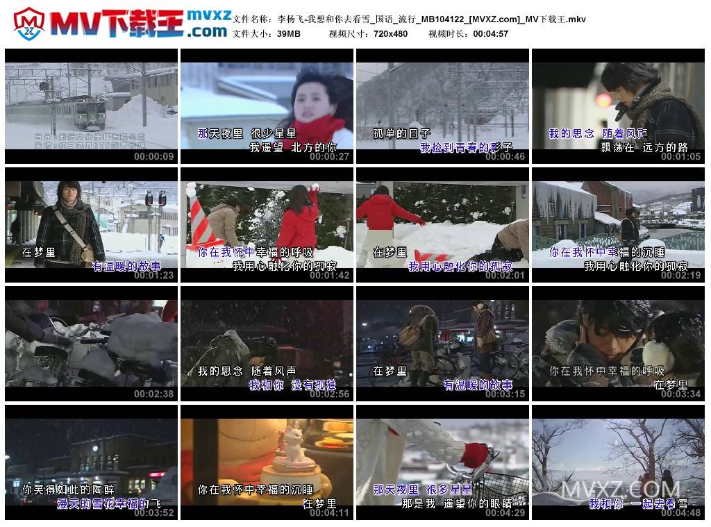 李杨飞-我想和你去看雪_国语_流行_MB104122